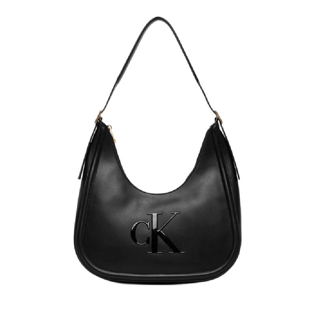 CALVIN KLEIN BOLD CK CRESCENT BAG ΤΣΑΝΤΑ ΓΥΝΑΙΚΕΙΑ BLACK