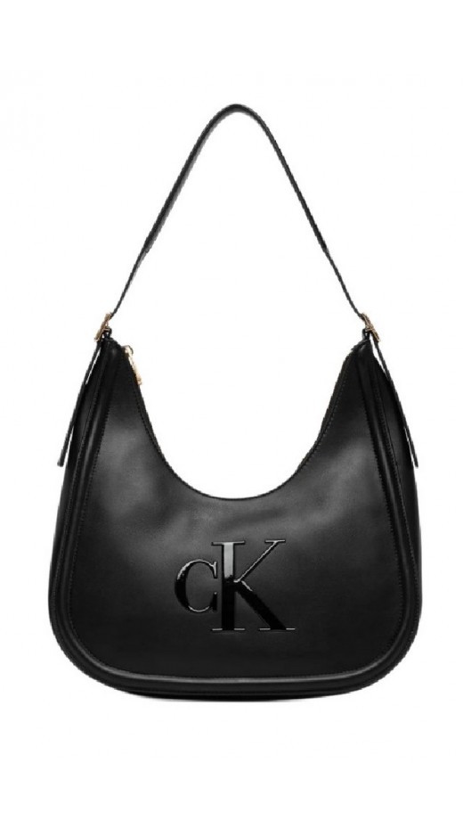 CALVIN KLEIN BOLD CK CRESCENT BAG ΤΣΑΝΤΑ ΓΥΝΑΙΚΕΙΑ BLACK