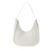 CALVIN KLEIN BOLD CK CRESCENT BAG ΤΣΑΝΤΑ ΓΥΝΑΙΚΕΙΑ WHITE