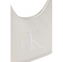 CALVIN KLEIN BOLD CK CRESCENT BAG ΤΣΑΝΤΑ ΓΥΝΑΙΚΕΙΑ WHITE