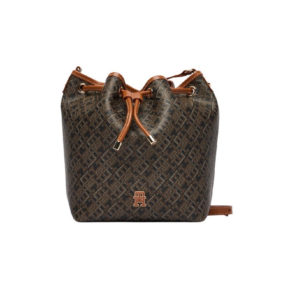 TOMMY HILFIGER MONOPLAY BUCKET LE ΤΣΑΝΤΑ ΓΥΝΑΙΚΕΙΑ BLACK