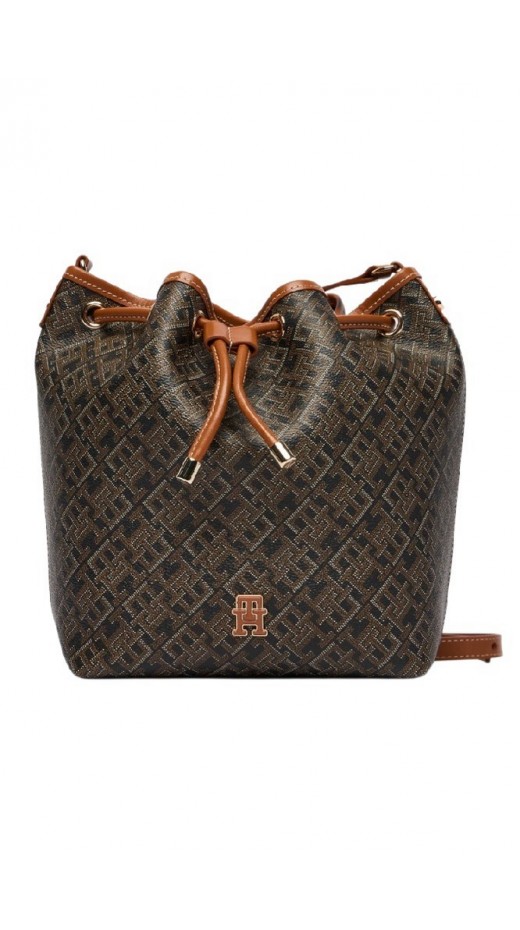 TOMMY HILFIGER MONOPLAY BUCKET LE ΤΣΑΝΤΑ ΓΥΝΑΙΚΕΙΑ BLACK
