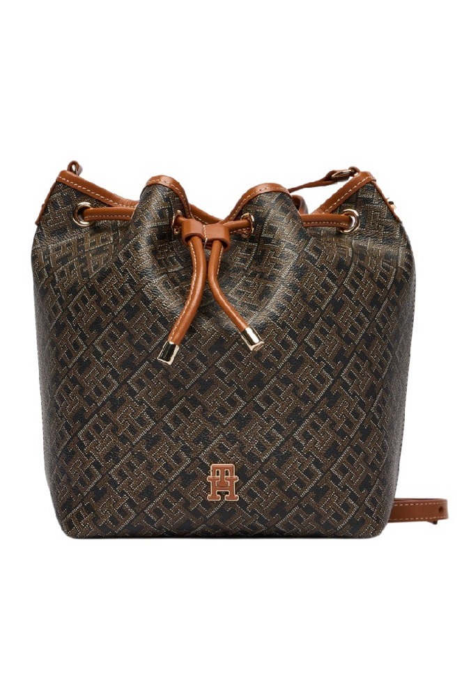 TOMMY HILFIGER MONOPLAY BUCKET LE ΤΣΑΝΤΑ ΓΥΝΑΙΚΕΙΑ BLACK