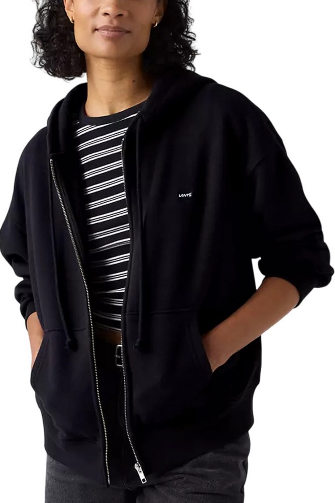 LEVIS EVERYDAY FULL ZIP HOODIE SWEATSHIRT ΖΑΚΕΤΑ ΦΟΥΤΕΡ ΓΥΝΑΙΚΕΙΑ BLACK