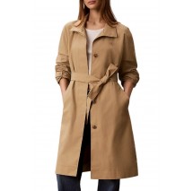 CALVIN KLEIN JEANS LONG TECH SEASONAL TRENCH COAT ΚΑΠΑΡΝΤΙΝΑ ΓΥΝΑΙΚΕΙΑ BEIGE