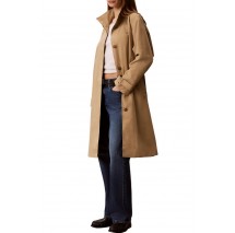 CALVIN KLEIN JEANS LONG TECH SEASONAL TRENCH COAT ΚΑΠΑΡΝΤΙΝΑ ΓΥΝΑΙΚΕΙΑ BEIGE