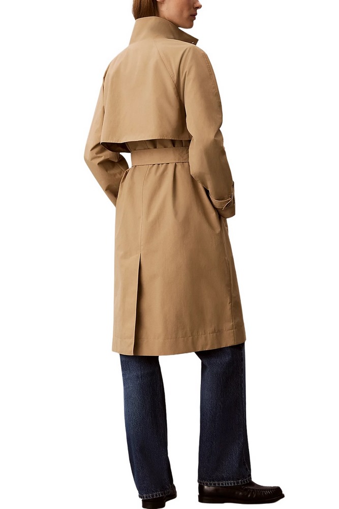 CALVIN KLEIN JEANS LONG TECH SEASONAL TRENCH COAT ΚΑΠΑΡΝΤΙΝΑ ΓΥΝΑΙΚΕΙΑ BEIGE