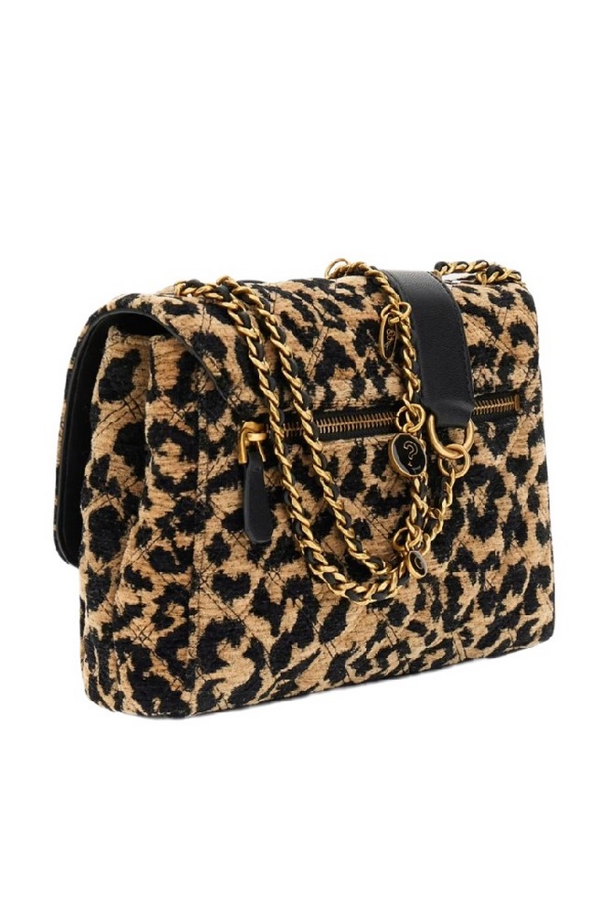 GUESS GIULLY II 2 COMP CNVRTBLE FLAP ΤΣΑΝΤΑ ΓΥΝΑΙΚΕΙΑ LEOPARD