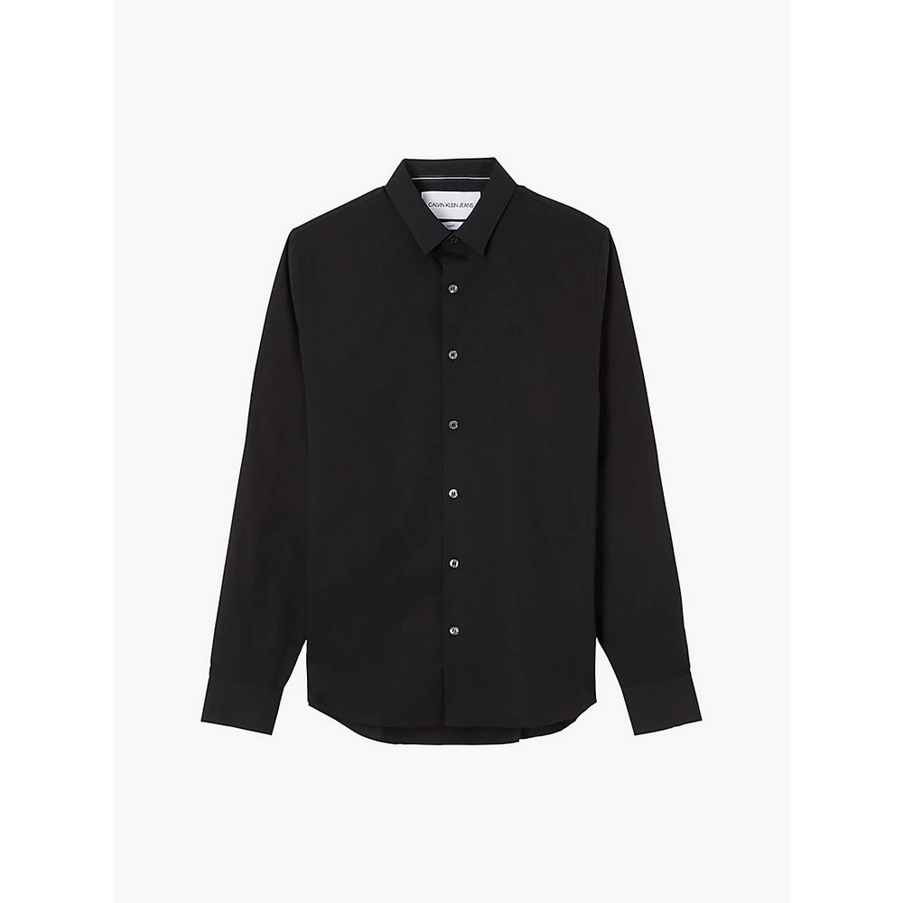 CALVIN KLEIN JEANS CK CHEST LOGO SLIM STRETCH SHIRT ΠΟΥΚΑΜΙΣΟ ΑΝΔΡΙΚΟ BLACK CALVIN KLEIN JEANS CK CHEST LOGO SLIM STRETCH SHIRT ΠΟΥΚΑΜΙΣΟ ΑΝΔΡΙΚΟ BLACK