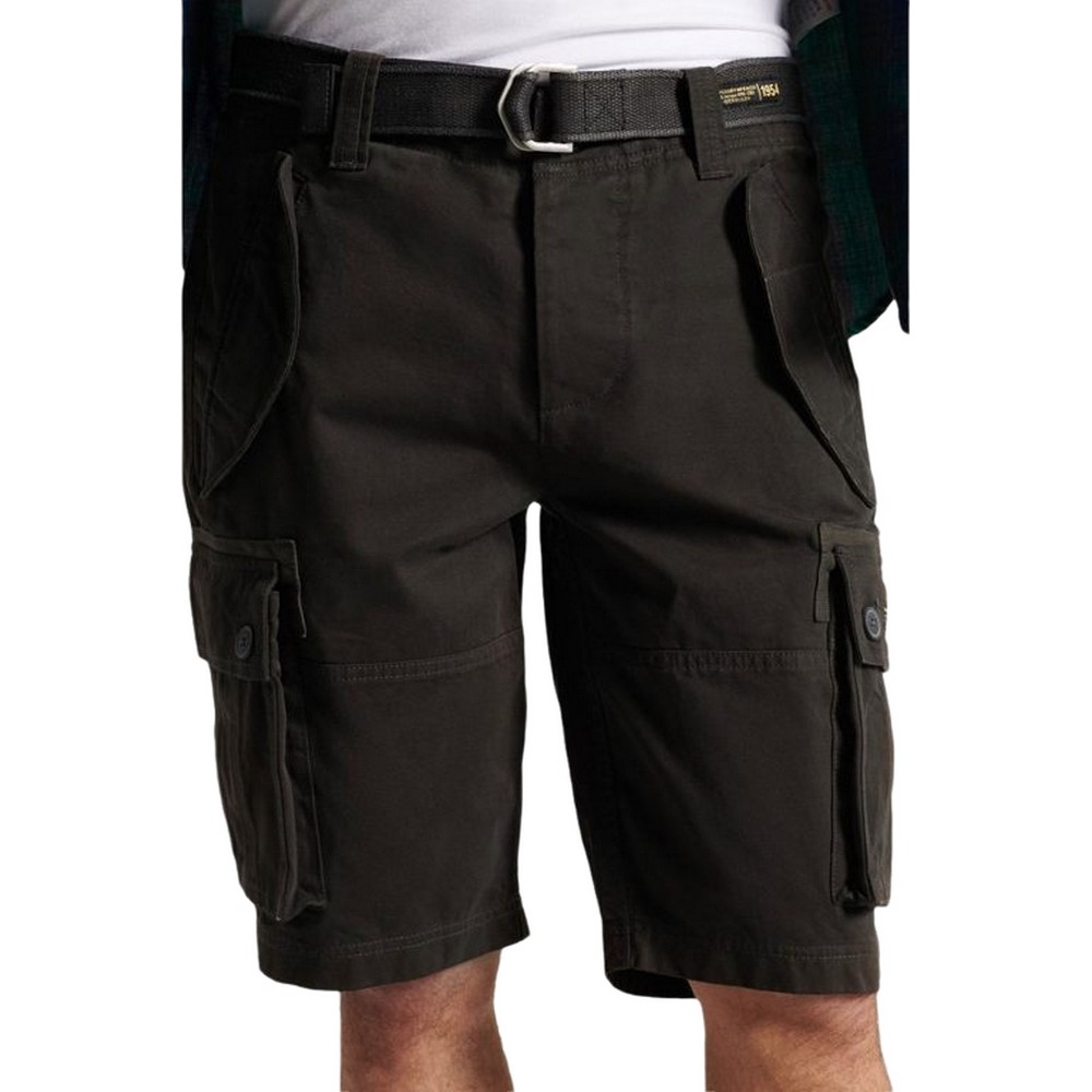 ΒΕΡΜΟΥΔΑ CARGO HEAVY SHORT ΑΝΔΡΙΚΗ SUPERDRY BLACK