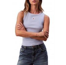 CALVIN KLEIN JEANS A WVN LBL 2X2 CTTN ΤΟΠ ΓΥΝΑΙΚΕΙΟ PURPLE