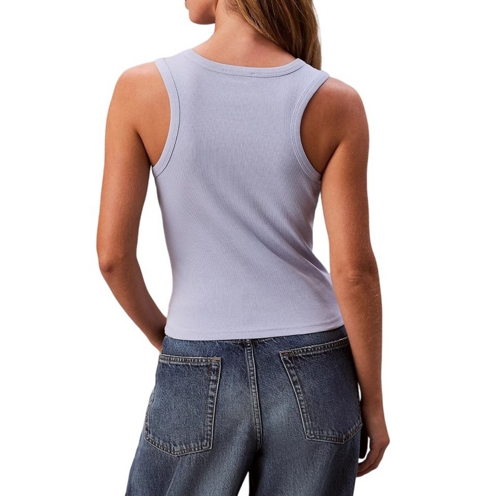 CALVIN KLEIN JEANS A WVN LBL 2X2 CTTN ΤΟΠ ΓΥΝΑΙΚΕΙΟ PURPLE