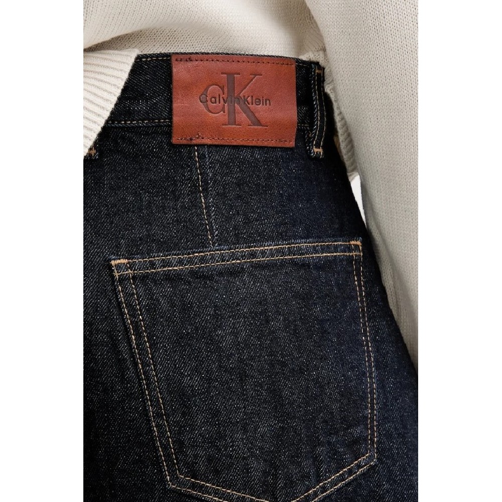 CALVIN KLEIN JEANS THE EXTREME BARREL JEAN RESIN RI ΠΑΝΤΕΛΟΝΙ ΓΥΝΑΙΚΕΙΟ DARK BLUE