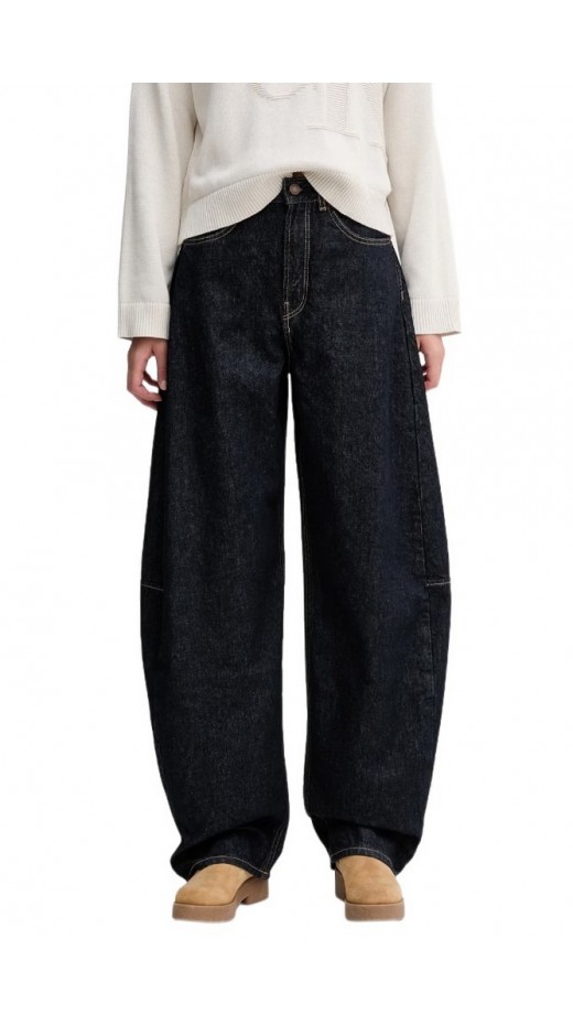 CALVIN KLEIN JEANS THE EXTREME BARREL JEAN RESIN RI ΠΑΝΤΕΛΟΝΙ ΓΥΝΑΙΚΕΙΟ DARK BLUE