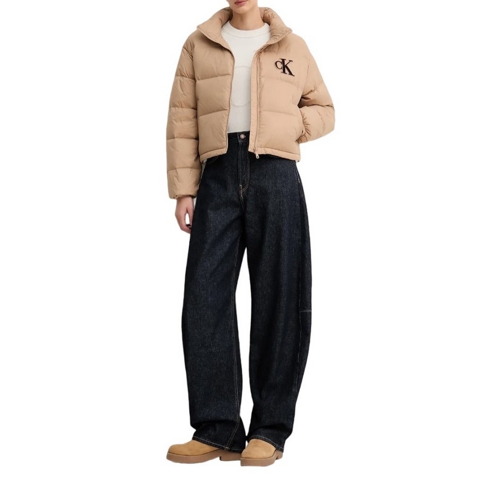 CALVIN KLEIN JEANS THE EXTREME BARREL JEAN RESIN RI ΠΑΝΤΕΛΟΝΙ ΓΥΝΑΙΚΕΙΟ DARK BLUE