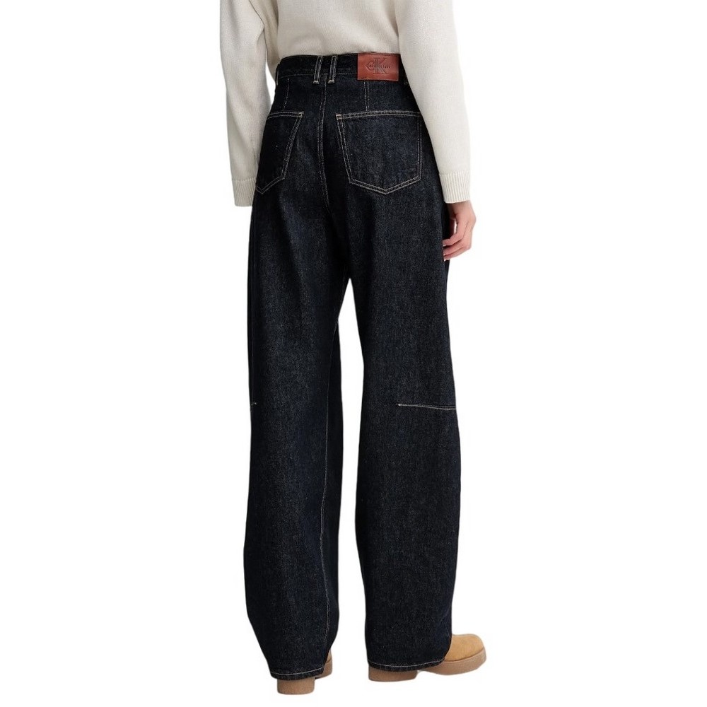 CALVIN KLEIN JEANS THE EXTREME BARREL JEAN RESIN RI ΠΑΝΤΕΛΟΝΙ ΓΥΝΑΙΚΕΙΟ DARK BLUE