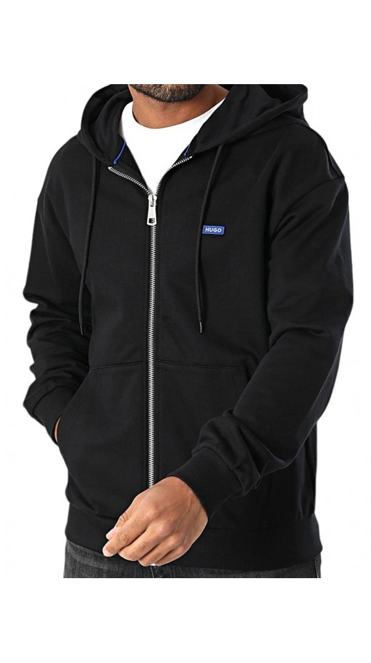 HOGO BOSS JERSEY SWEATSHIRT NADARASI ΖΑΚΕΤΑ ΦΟΥΤΕΡ ΑΝΔΡΙΚΗ BLACK