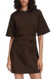 CALVIN KLEIN JEANS LOGO RIB INTERLOCK T-SHIRT ΦΟΡΕΜΑ ΓΥΝΑΙΚΕΙΟ BROWN