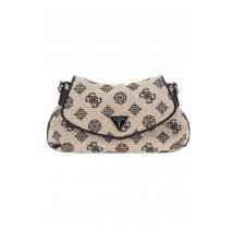 GUESS BEYZA FLAP SHOULDER BAG ΤΣΑΝΤΑ ΓΥΝΑΙΚΕΙΑ BLACK