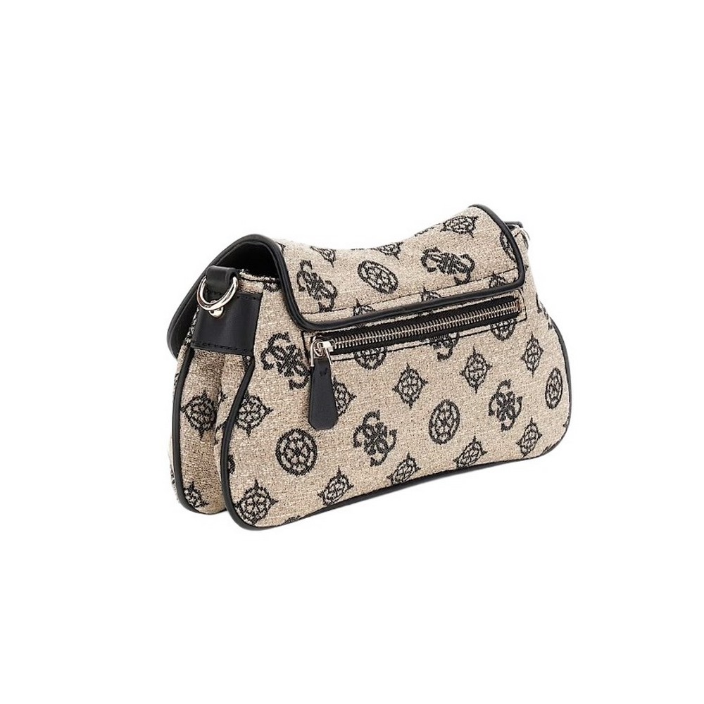 GUESS BEYZA FLAP SHOULDER BAG ΤΣΑΝΤΑ ΓΥΝΑΙΚΕΙΑ BLACK