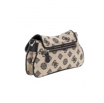 GUESS BEYZA FLAP SHOULDER BAG ΤΣΑΝΤΑ ΓΥΝΑΙΚΕΙΑ BLACK