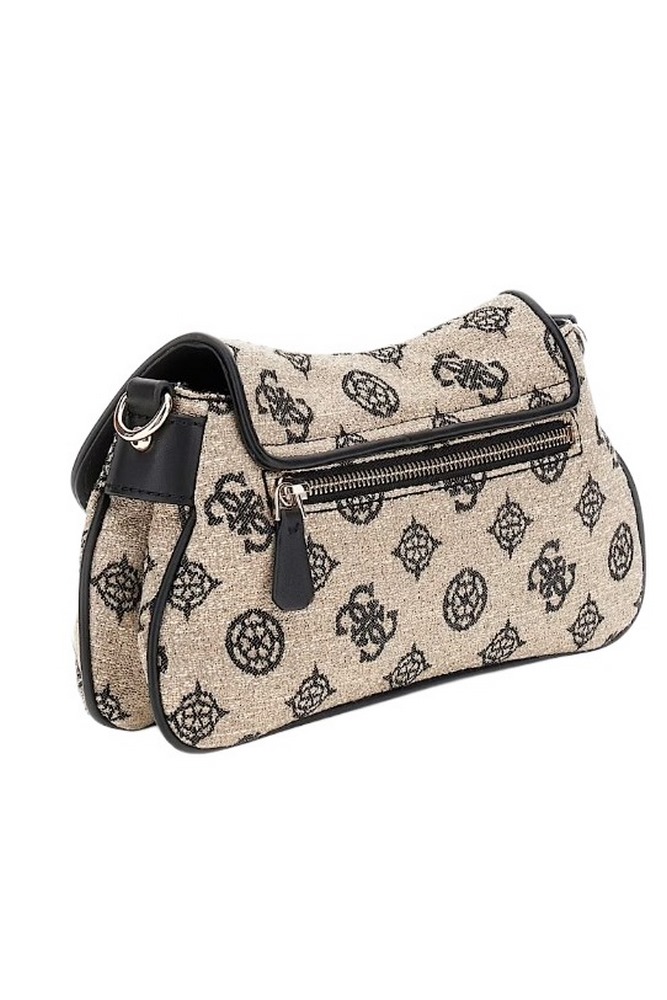 GUESS BEYZA FLAP SHOULDER BAG ΤΣΑΝΤΑ ΓΥΝΑΙΚΕΙΑ BLACK