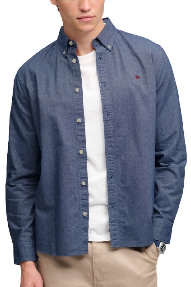 SUPERDRY PREPPY OXFORD SHIRT ΠΟΥΚΑΜΙΣΟ ΑΝΔΡΙΚΟ BLUE