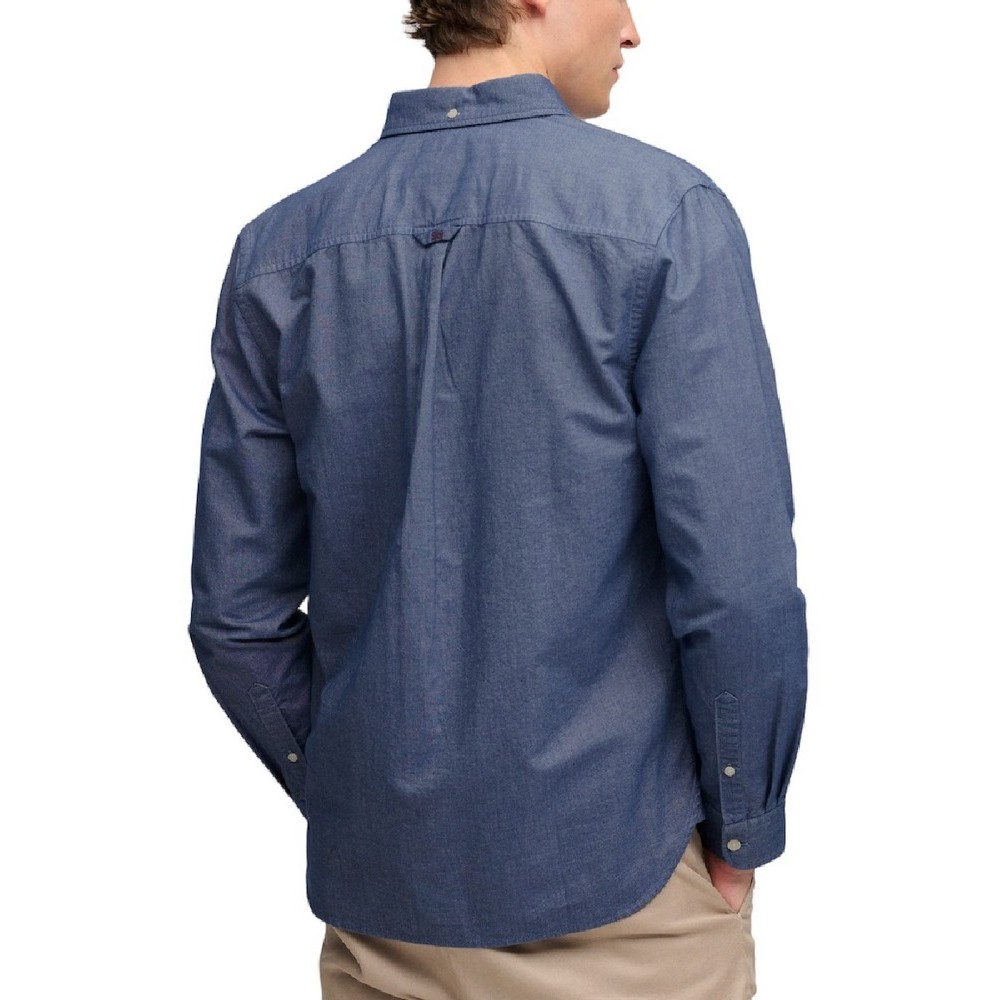 SUPERDRY PREPPY OXFORD SHIRT ΠΟΥΚΑΜΙΣΟ ΑΝΔΡΙΚΟ BLUE