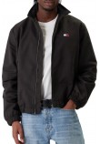 TOMMY JEANS ESSENTIAL JACKET EXT ΜΠΟΥΦΑΝ ΑΝΔΡΙΚΟ BLACK