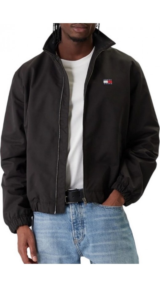 TOMMY JEANS ESSENTIAL JACKET EXT ΜΠΟΥΦΑΝ ΑΝΔΡΙΚΟ BLACK