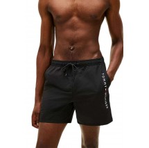 TOMMY HILFIGER MEDIUM DRAWSTRING ZIP POCKET ΜΑΓΙΟ ΑΝΔΡΙΚΟ BLACK