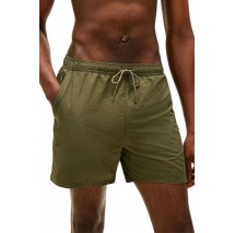 TOMMY HILFIGER MEDIUM DRAWSTRING ZIP POCKET ΜΑΓΙΟ ΑΝΔΡΙΚΟ OLIVE