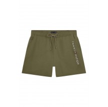 TOMMY HILFIGER MEDIUM DRAWSTRING ZIP POCKET ΜΑΓΙΟ ΑΝΔΡΙΚΟ OLIVE