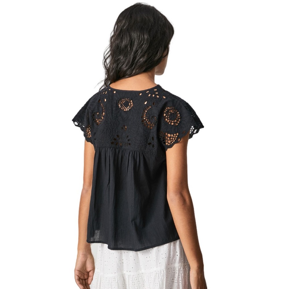 PEPE JEANS LONDON NARA ΠΟΥΚΑΜΙΣΟ ΓΥΝΑΙΚΕΙΟ PEPE JEANS LONDON BLACK