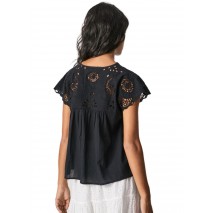 PEPE JEANS LONDON NARA ΠΟΥΚΑΜΙΣΟ ΓΥΝΑΙΚΕΙΟ PEPE JEANS LONDON BLACK