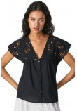 PEPE JEANS LONDON NARA ΠΟΥΚΑΜΙΣΟ ΓΥΝΑΙΚΕΙΟ PEPE JEANS LONDON BLACK