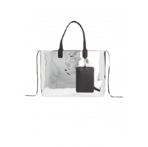 TOMMY HILFIGER ICONIC TOMMY TOTE METAL ΤΣΑΝΤΑ ΓΥΝΑΙΚΕΙΑ SILVER