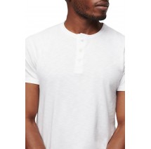 SUPERDRY JERSEY GRANDAD TOPT-SHIRT ΜΠΛΟΥΖΑ ΑΝΔΡΙΚΗ WHITE