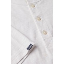 SUPERDRY JERSEY GRANDAD TOPT-SHIRT ΜΠΛΟΥΖΑ ΑΝΔΡΙΚΗ WHITE