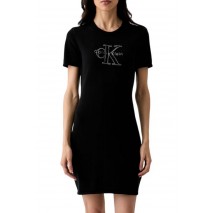 CALVIN KLEIN JEANS LOGO MINI DRESS ΦΟΡΕΜΑ ΓΥΝΑΙΚΕΙΟ BLACK
