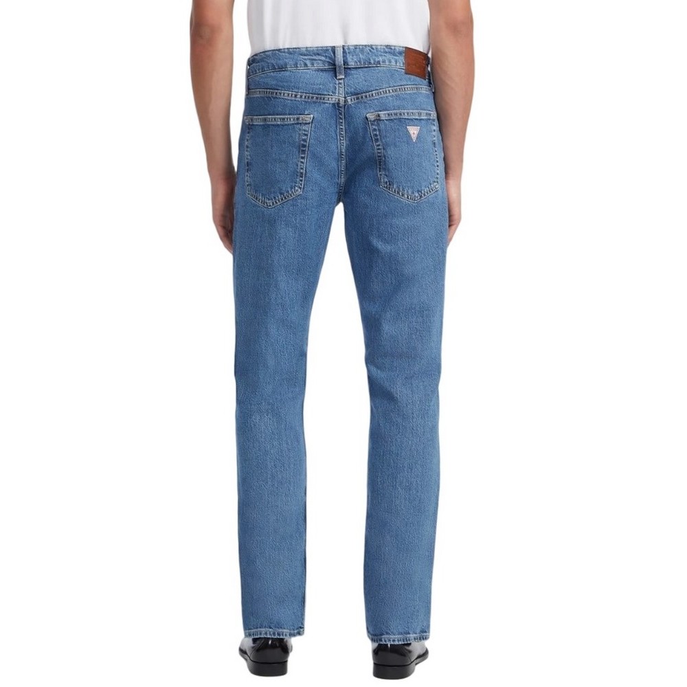 GUESS JEANS MID RISE STRAIGHT JEANS ΠΑΝΤΕΛΟΝΙ ΑΝΔΡΙΚΟ BLUΕ DENIM