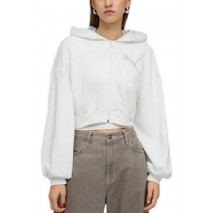 PUMA ESSENTIALS GRAPHIC BEDAZZLED FZ HOODIE ΖΑΚΕΤΑ ΦΟΥΤΕΡ ΓΥΝΑΙΚΕΙΑ WHITE