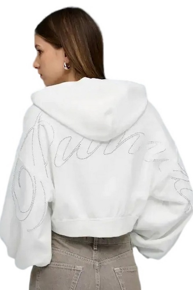 PUMA ESSENTIALS GRAPHIC BEDAZZLED FZ HOODIE ΖΑΚΕΤΑ ΦΟΥΤΕΡ ΓΥΝΑΙΚΕΙΑ WHITE