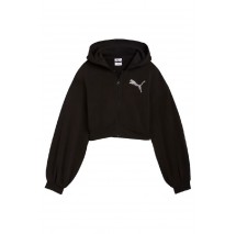 PUMA ESSENTIALS GRAPHIC BEDAZZLED FZ HOODIE ΖΑΚΕΤΑ ΦΟΥΤΕΡ ΓΥΝΑΙΚΕΙΑ BLACK