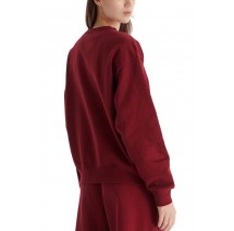 CALVIN KLEIN JEANS LS MONOLOGO FRENCH TERRY RLXD CN ΦΟΥΤΕΡ ΜΠΛΟΥΖΑ ΓΥΝΑΙΚΕΙΑ BORDEAUX