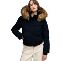 SUPERDRY EVEREST HOODED BOMBER JKT ΜΠΟΥΦΑΝ ΓΥΝΑΙΚΕΙΟ NAVY