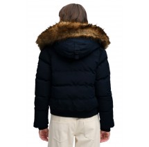 SUPERDRY EVEREST HOODED BOMBER JKT ΜΠΟΥΦΑΝ ΓΥΝΑΙΚΕΙΟ NAVY