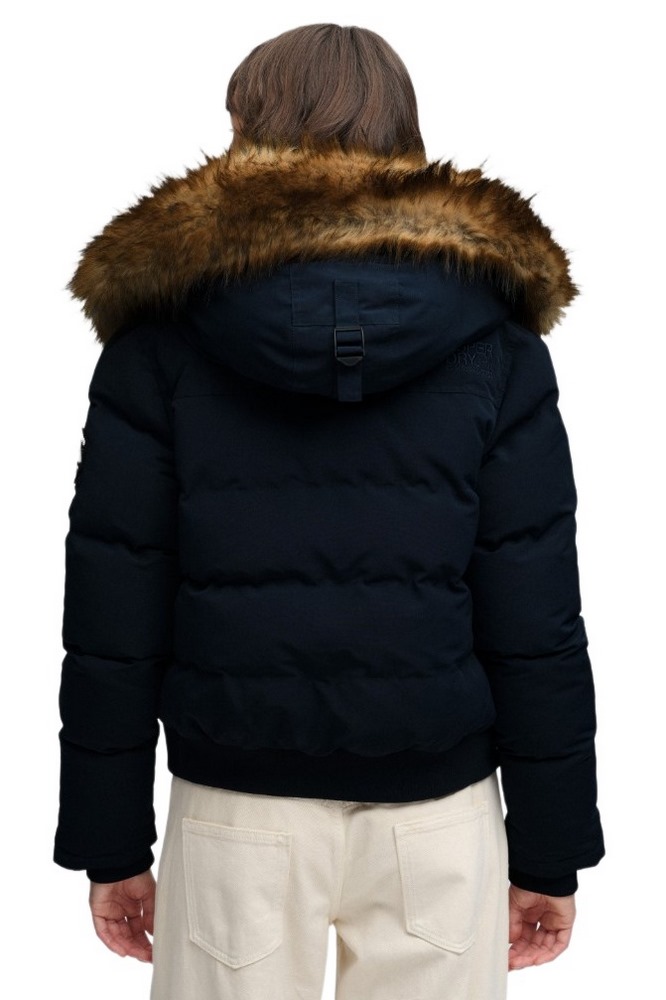 SUPERDRY EVEREST HOODED BOMBER JKT ΜΠΟΥΦΑΝ ΓΥΝΑΙΚΕΙΟ NAVY