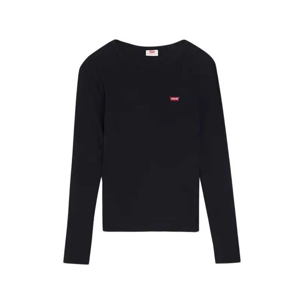 LEVIS HAYES TEE ΜΠΛΟΥΖΑ ΜΑΚΡΥΜΑΝΙΚΗ ΓΥΝΑΙΚΕΙΑ BLACK