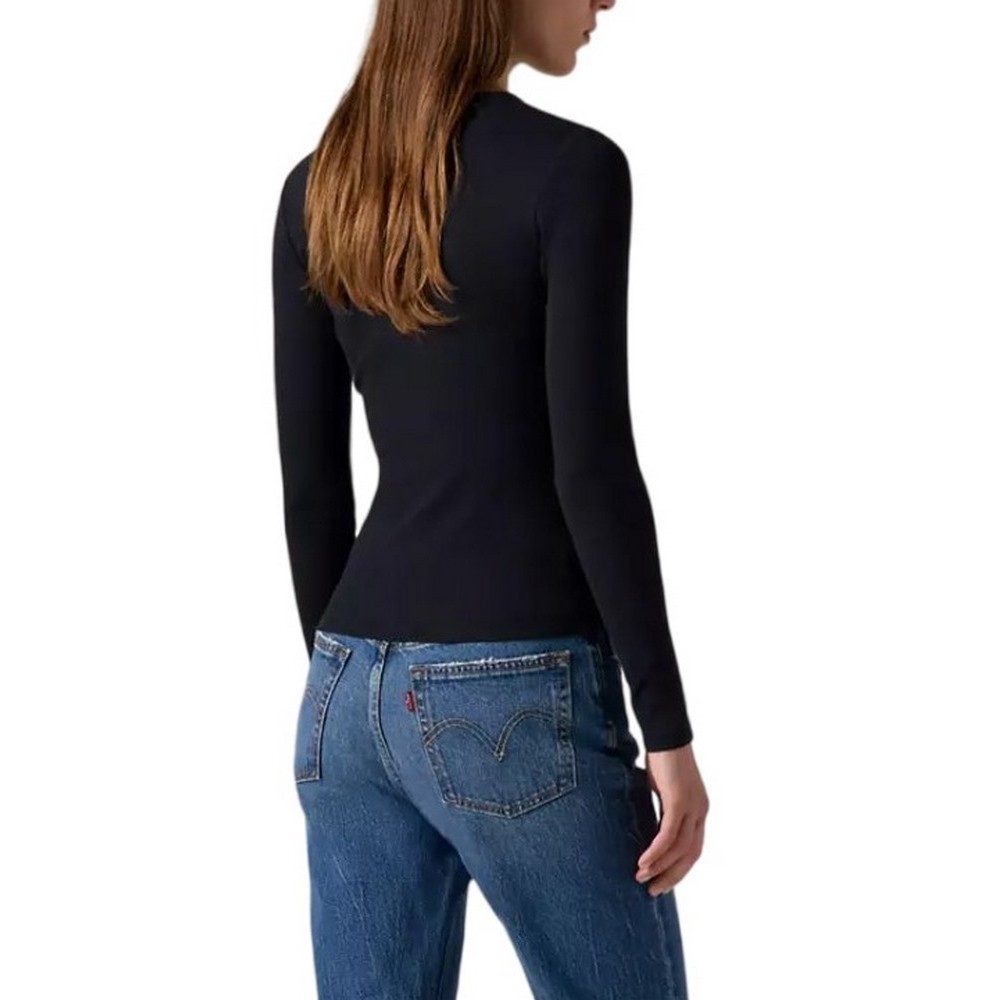 LEVIS HAYES TEE ΜΠΛΟΥΖΑ ΜΑΚΡΥΜΑΝΙΚΗ ΓΥΝΑΙΚΕΙΑ BLACK